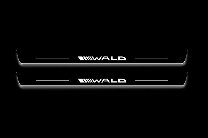 Mercedes CLS-Class II (C218) 2010-2018 Auto Door Sill Plates With Logo Wald