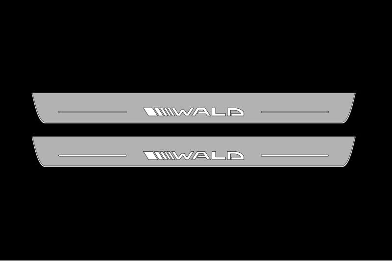 Mercedes S-Class W222 2013-2020 Auto Door Sill Plates With Logo Wald Mercedes Led Door Sills opdesign
