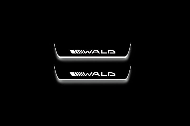 Mercedes S-Class W222 2013-2020 Auto Door Sill Plates With Logo Wald