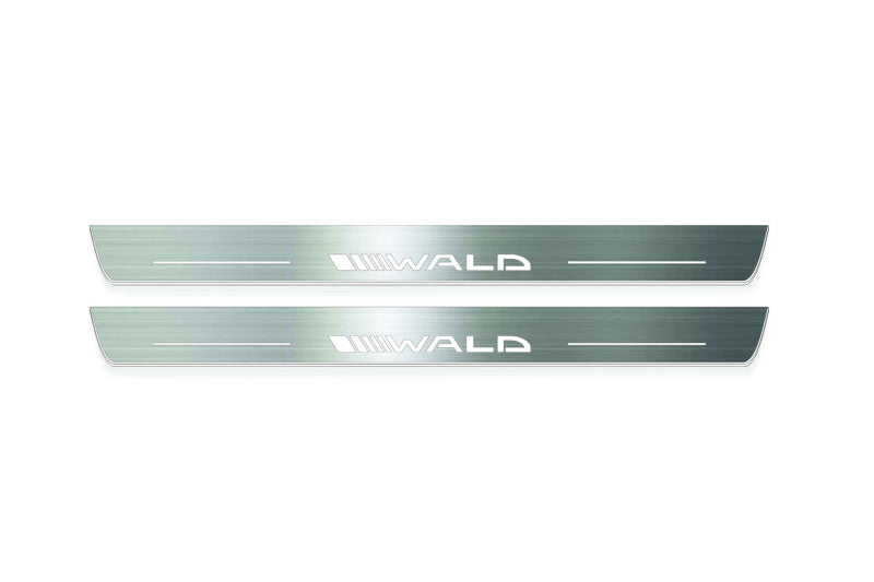 Mercedes C W204 Coupe 2011–2015 Door Sill Led Plate With Wald Logo