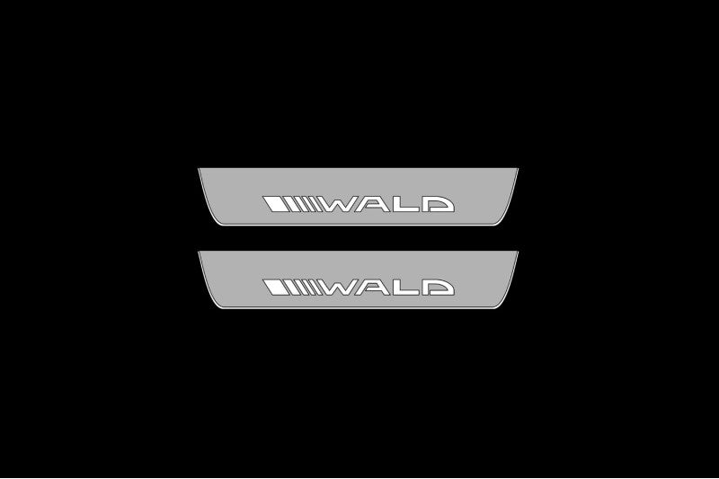Mercedes S-Class W222 2013-2020 Auto Door Sill Plates With Logo Wald Mercedes Led Door Sills opdesign