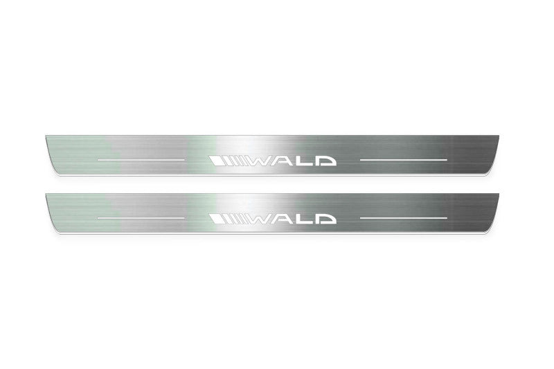 Mercedes CLS-Class II (C218) 2010-2018 Auto Door Sill Plates With Logo Wald