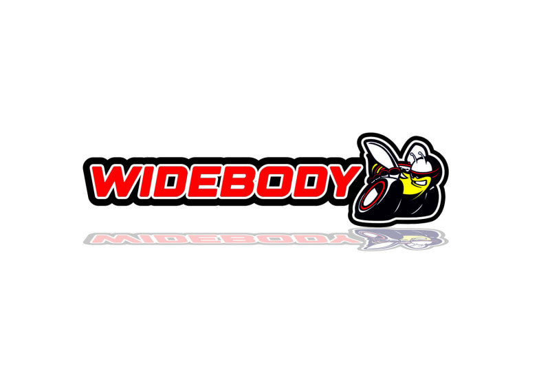 Dodge Radiator grille emblem with Widebody Scatpack logo Dodge emblems decoinfabric BLACK RED