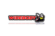 Dodge tailgate trunk rear emblem with Widebody Scatpack logo Dodge emblems decoinfabric BLACK RED