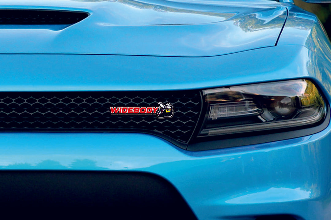 Dodge Radiator grille emblem with Widebody Scatpack logo Dodge emblems decoinfabric
