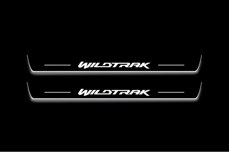 Ford Ranger IV 2018-2022 Led Sill Plates With Logo Custom WildTrak