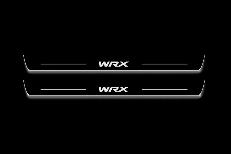 WRX STI V 2016+ LED Door Sills With Logo WRX