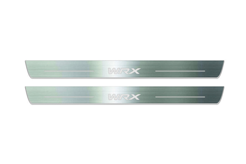 WRX STI V 2016+ LED Door Sills With Logo WRX