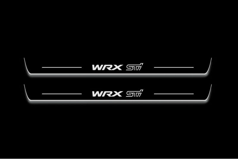 Subaru WRX STI V 2016+ LED Door Sills With Logo WRX STI