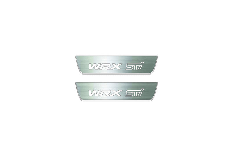 Subaru WRX STI V 2016+ LED Door Sills With Logo WRX STI