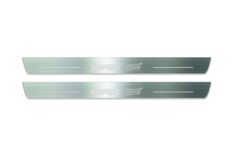 Subaru WRX STI V 2016+ LED Door Sills With Logo WRX STI