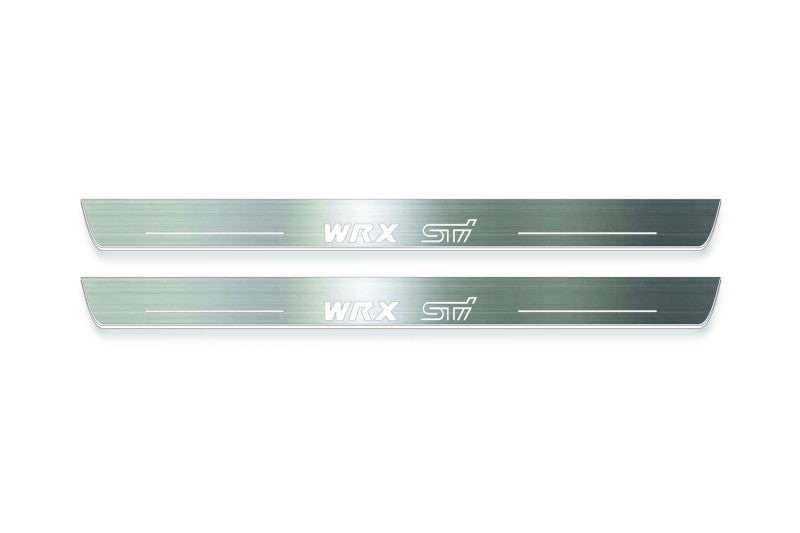 Subaru Impreza III 2007-2014 LED Door Sills Protectors With Logo WRX STI