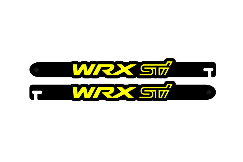 Custom Car Show Door Props WRX STI Logo Stainless Steel