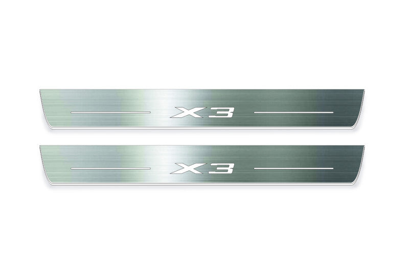 BMW X3 G01 2017-2024 LED Door Sills PRO With X3 Logo