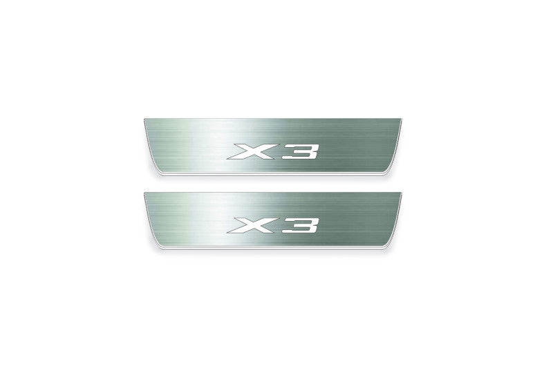 BMW X3 G01 2017-2024 LED Door Sills PRO With X3 Logo