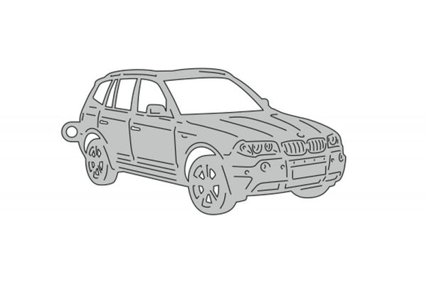 Car Keychain for BMW X3 E83 2003-2010 (type 3D) - decoinfabric