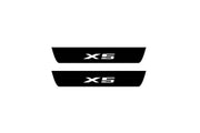 BMW X5 G05 2019+ Led Door Sill Pro With Logo X5 (Premium Painting) BMW Led Door Sills PRO opdesign
