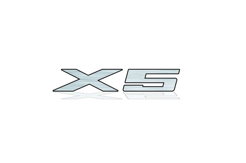 BMW tailgate trunk rear 3D emblem with X5 logo for X5 E53 E70 (type MIXT) BMW emblems decoinfabric