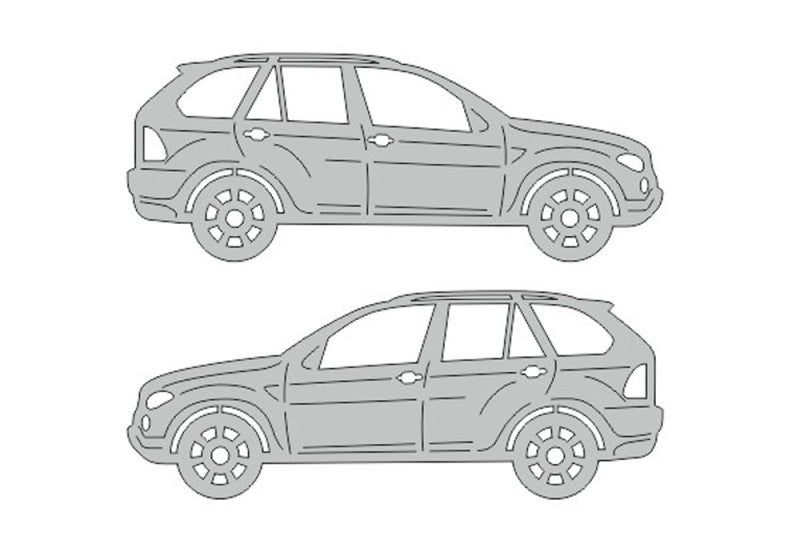 BMW X5 E53 (1999-2006) Floor Mat Emblem Set – Stainless Steel Badges Car Mats Badges Decoin