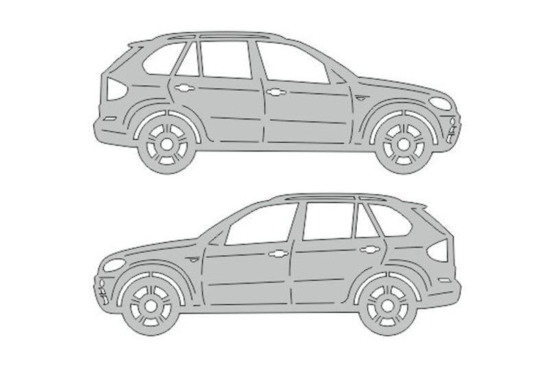 BMW X5 E70 (2006-2013) Floor Mat Emblem Set – Stainless Steel Badges Car Mats Badges Decoin