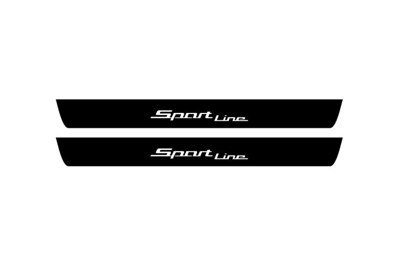 BMW X6 G06 2019+ Led Door Sill Pro With Logo Sport Line (Premium Painting) BMW Led Door Sills PRO opdesign