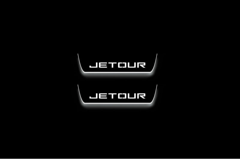 Jetour X70 2018+ LED Door Sill With Logo Jetour