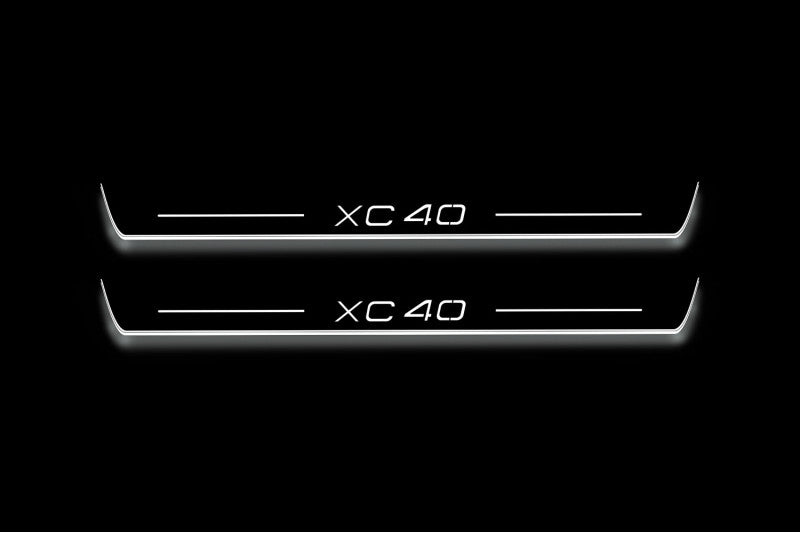 Volvo XC40 2017+ LED Car Door Sill With Logo XC40