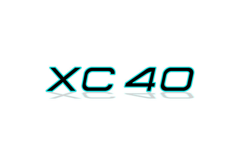Volvo tailgate trunk rear 3D emblem with XC40 logo for Volvo XC40 2017+ (type MIXT)