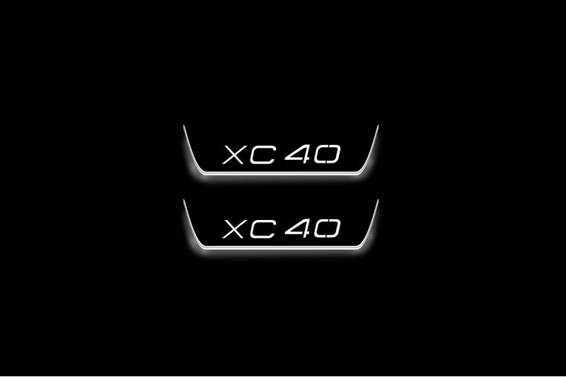 Volvo XC40 2017+ LED Car Door Sill With Logo XC40