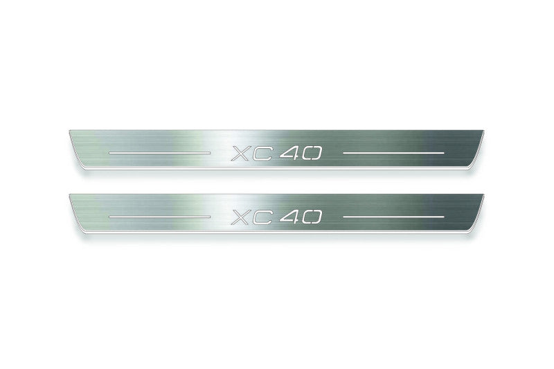 Volvo XC40 2017+ LED Car Door Sill With Logo XC40