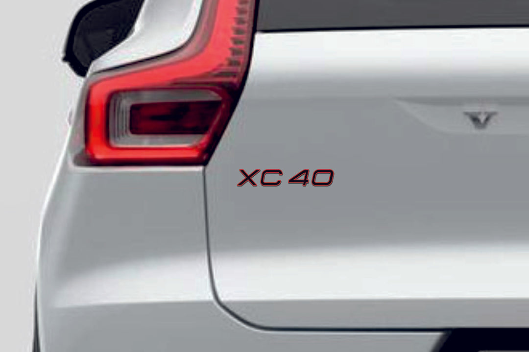 Volvo tailgate trunk rear 3D emblem with XC40 logo for Volvo XC40 2017+ (type MIXT)