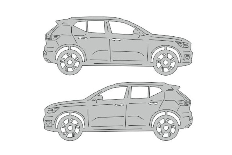 Volvo XC40 (2017+) Floor Mat Emblem Set – Stainless Steel Badges Car Mats Badges Decoin