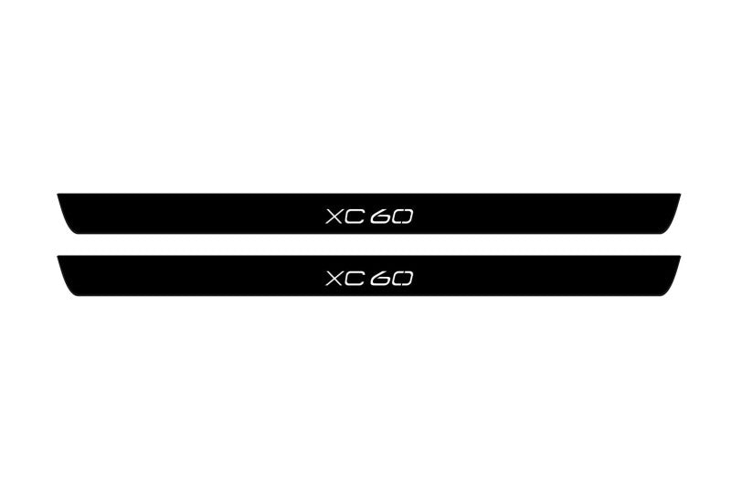 Volvo XC60 II 2017+ Led Door Sill Pro With Logo XC60 (Premium Painting) Volvo Led Door Sills PRO opdesign