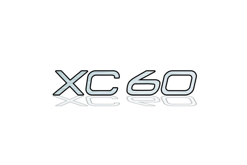 Volvo tailgate trunk rear 3D emblem with XC60 logo for Volvo XC60 II 2017+ (type MIXT) Volvo emblems decoinfabric