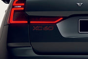 Volvo tailgate trunk rear 3D emblem with XC60 logo for Volvo XC60 II 2017+ (type MIXT)