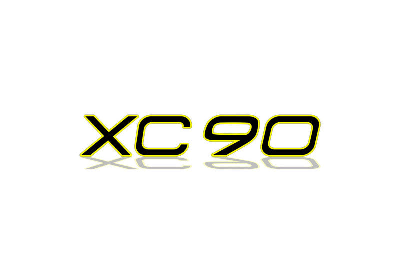 Volvo tailgate trunk rear 3D emblem with XC90 logo for Volvo XC90 II 2015+ (type MIXT) Volvo emblems decoinfabric
