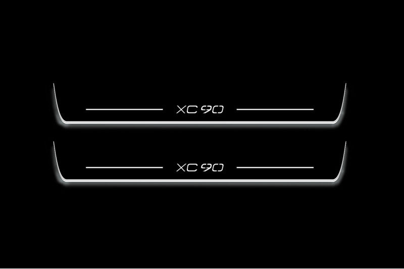 Volvo XC90 II 2015+ LED Car Door Sill With Logo XC90