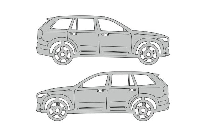 Volvo XC90 II (2015+) Floor Mat Emblem Set – Stainless Steel Badges Car Mats Badges Decoin