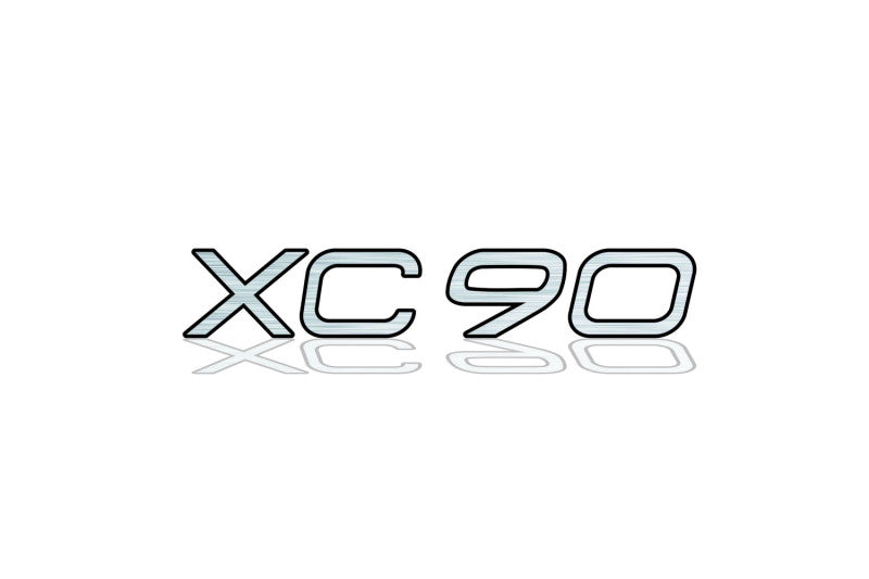 Volvo tailgate trunk rear 3D emblem with XC90 logo for Volvo XC90 II 2015+ (type MIXT) Volvo emblems decoinfabric