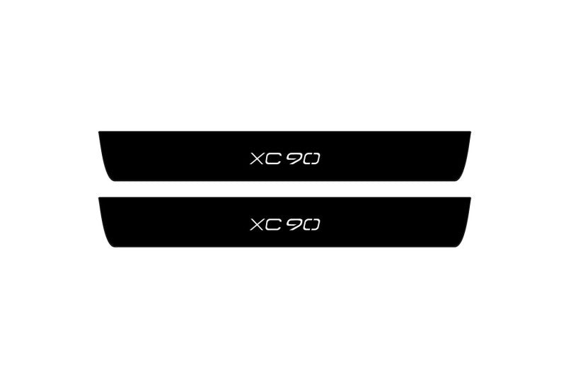 Volvo XC90 II 2015+ Led Door Sill Pro With Logo XC90 (Premium Painting)