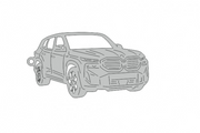 Car Keychain for BMW XM 2022+ (type 3D) Keychains opdesign