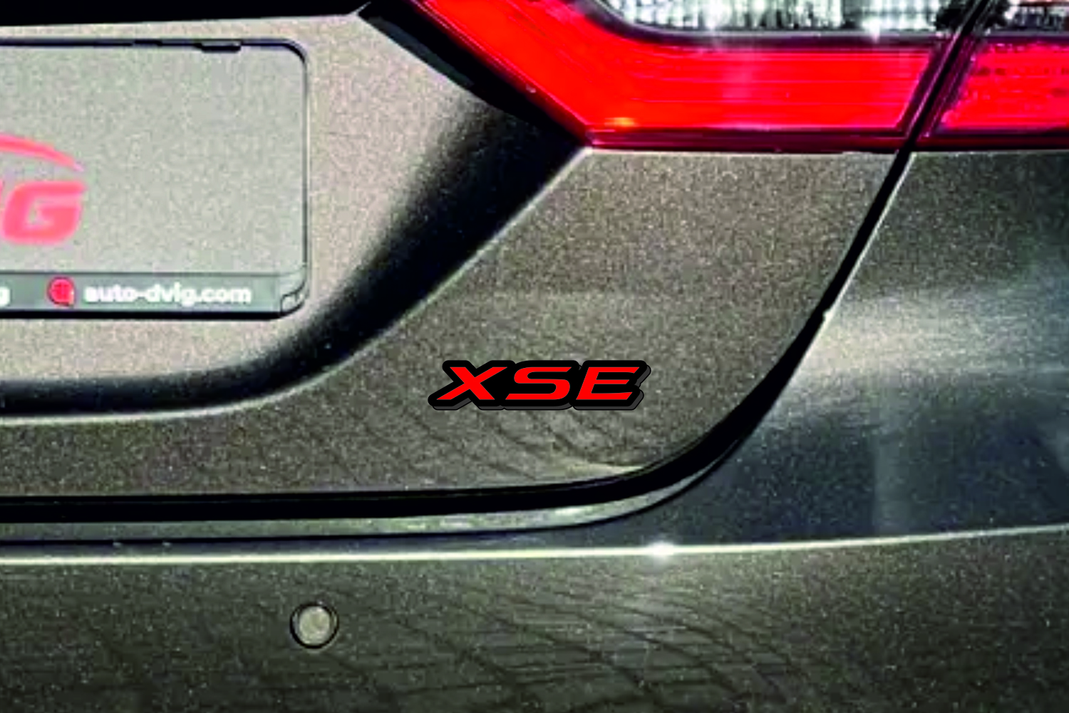 Toyota tailgate trunk rear emblem with XSE logo