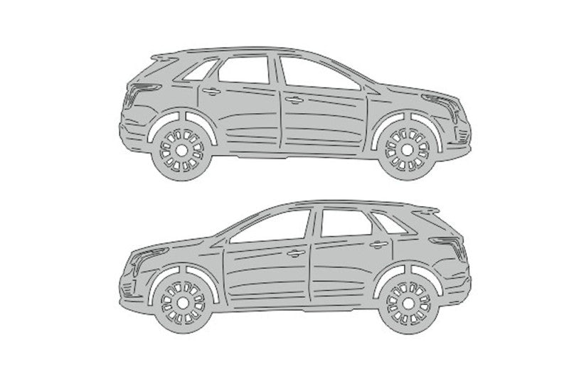 Cadillac XT5 (2016+) Floor Mat Emblem Set – Stainless Steel Badges Car Mats Badges Decoin