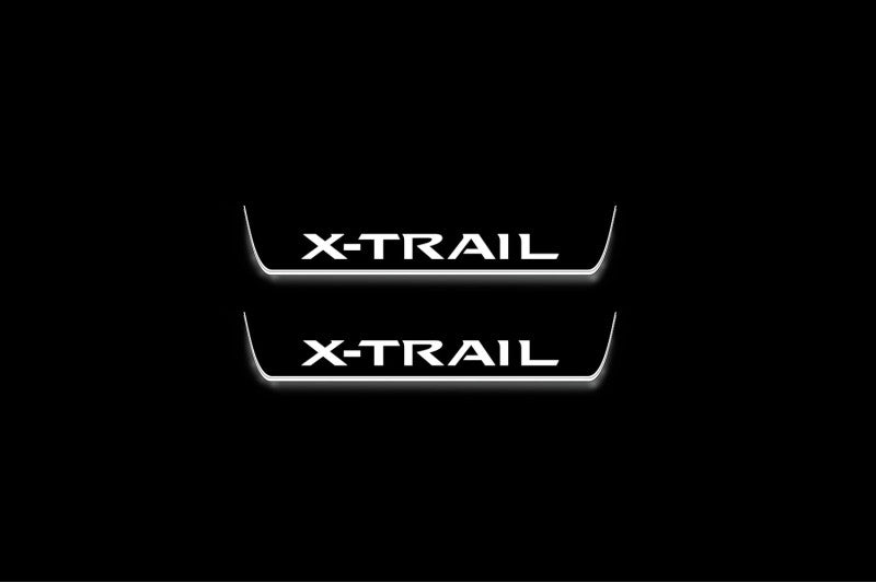 Nissan X-Trail T33 2021+ LED Door Sills With Logo X-Trail