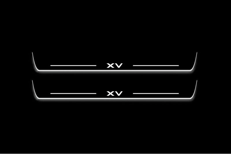 Subaru XV II 2017-2022 LED Door Sills With Logo XV