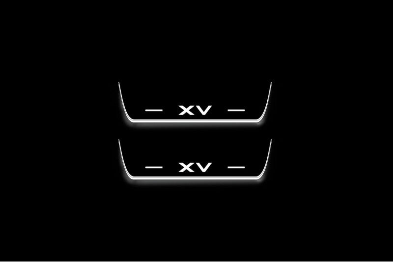 Subaru XV II 2017-2022 LED Door Sills With Logo XV
