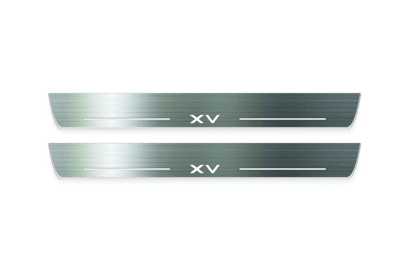 Subaru XV II 2017-2022 LED Door Sills With Logo XV