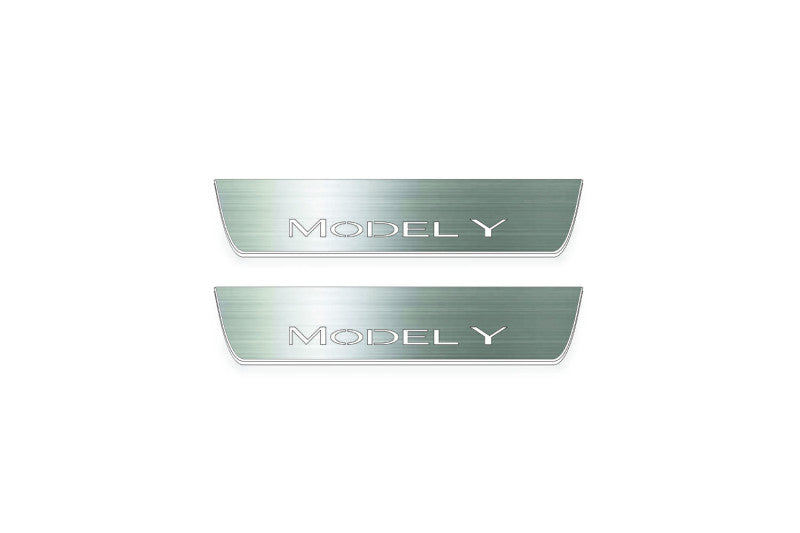 Tesla Model Y 2020+ LED Door Sills PRO With Logo Model Y