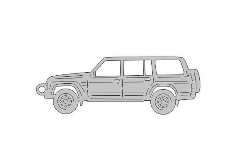 Car Keychain for Nissan Patrol Y60 1987-1997 (type STEEL) Keychains opdesign