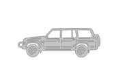 Car Keychain for Nissan Patrol Y60 1987-1997 (type STEEL) Keychains opdesign